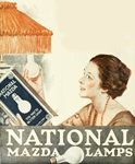 1910年代アメリカの電球広告